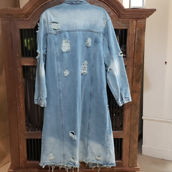 NWT plus size duster denim jacket - Picture 6 of 7